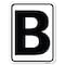 Signmission Sign with Letter B Heavy-Gauge Aluminum Rust Proof Parking Sign A-1824-22962 - alternate 1